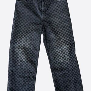 Louis Vuitton Black Damier Baggy Jeans